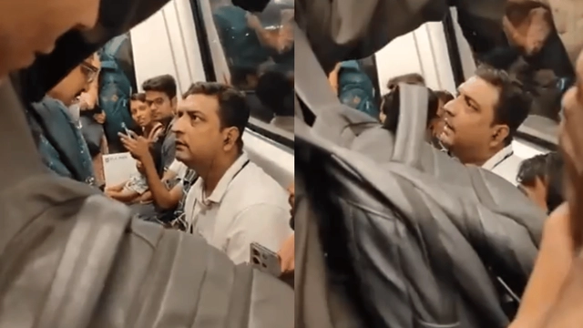 delhi-metro-passengers-argue-over-space-internet-calls-it-peak-entertainment-viral-video